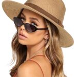 Wide Brim Straw Panama Hat Fedora